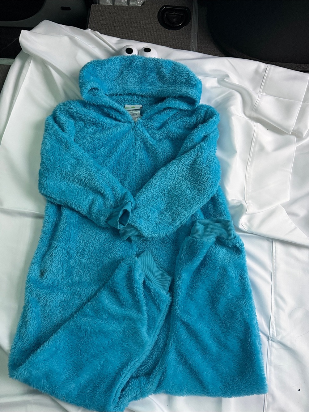 Sesame Street Plush Hooded Costume Jacket in Bright Turquoise